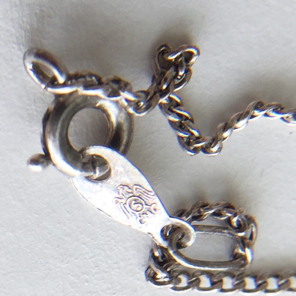 Sterling Silver vintage sombrero poncho man pendant necklace - Picture 8 of 10